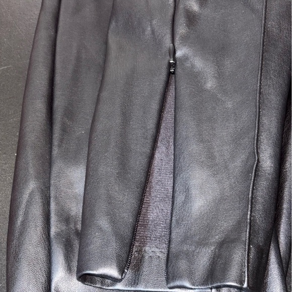 Zara Black Faux Leather Leggings Women Medium - Picture 3 of 8